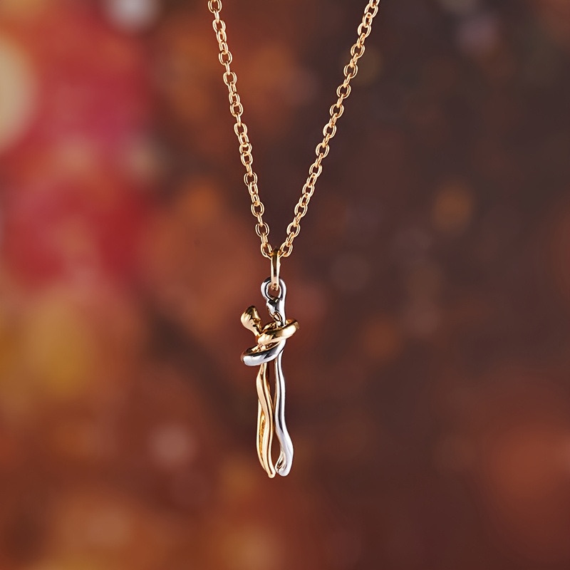 Copper Plated Couple Pendants Set
